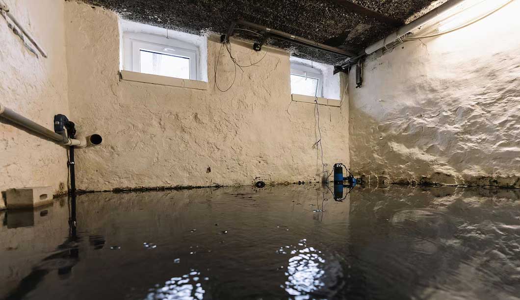 Protected Basement with Waterproofing Solutions